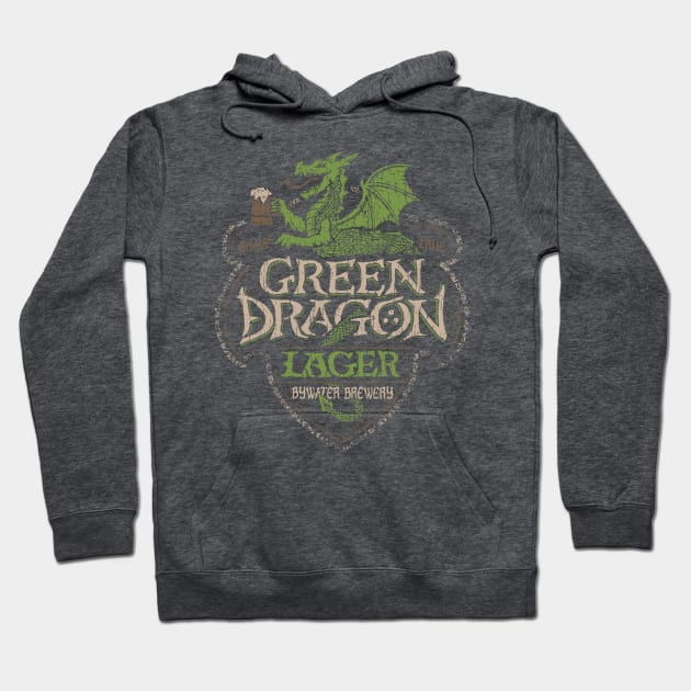 Green Dragon Lager Hoodie by CoryFreemanDesign